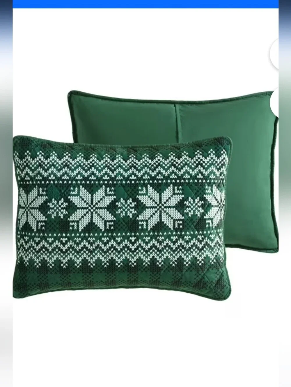 NWT Lenox Quilt & Sham Set (Green)